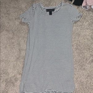 Black and white shirt dress